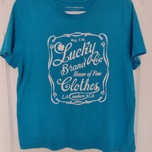 Lucky Brand Blue Short Sleeve Tee